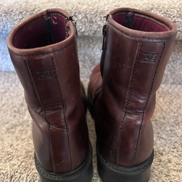 Vintage American Eagle Leather Lug Sole Boots. Made in Portugal. Y2K. Work boots - Picture 8 of 17